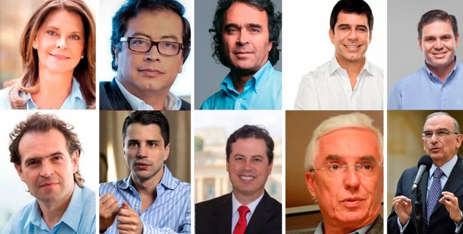 Candidatos a las elecciones en Colombia