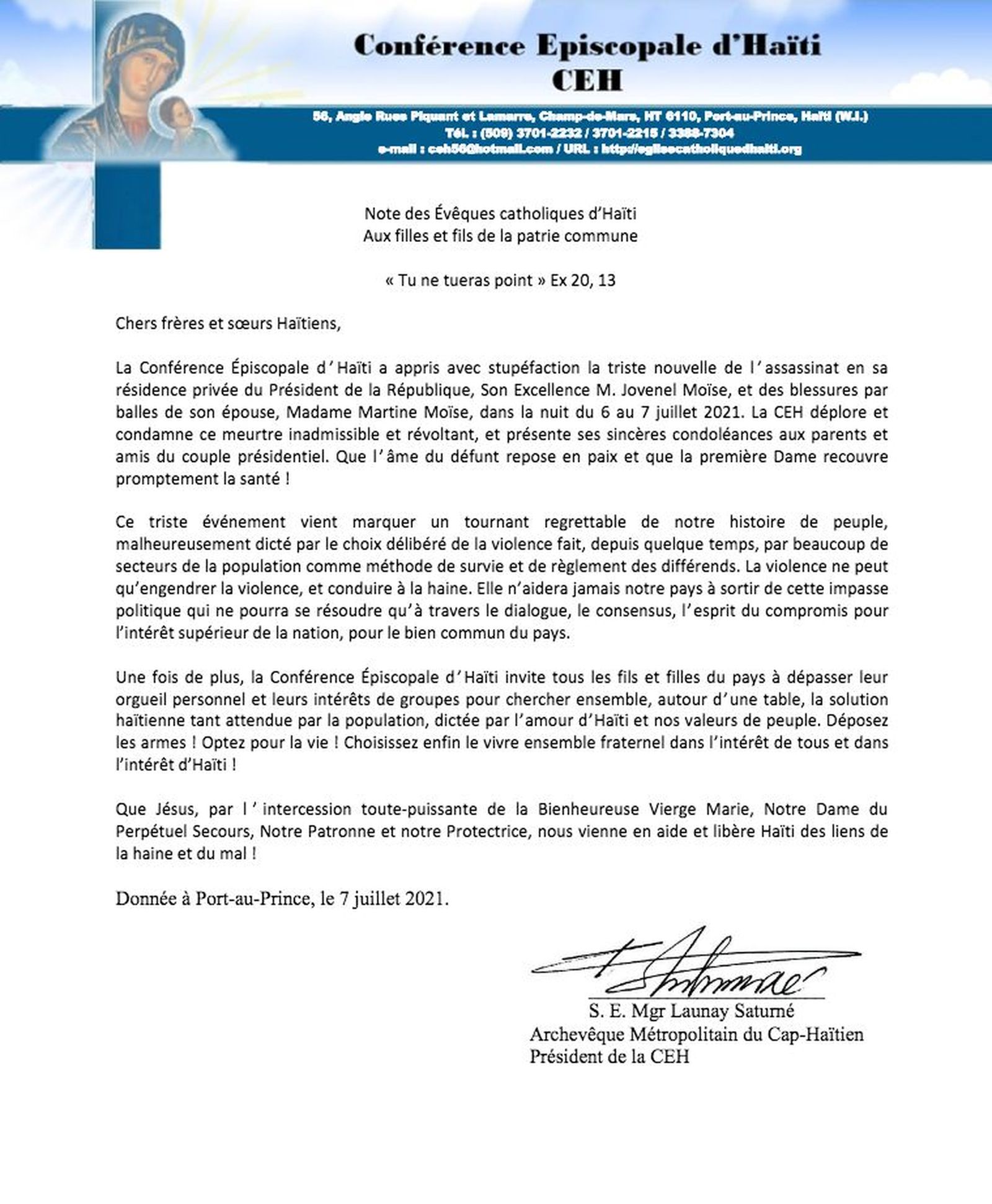Comunicado CEH