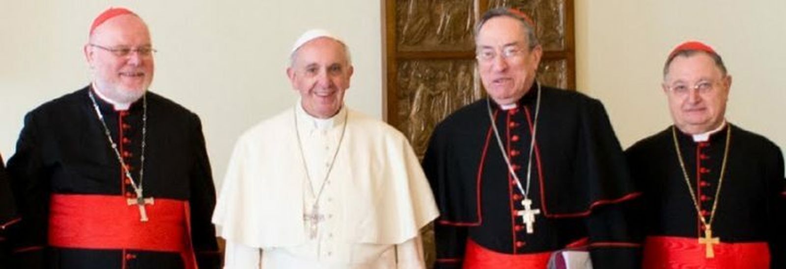 Maradiaga, con el Papa y algunos miembros del G-8
