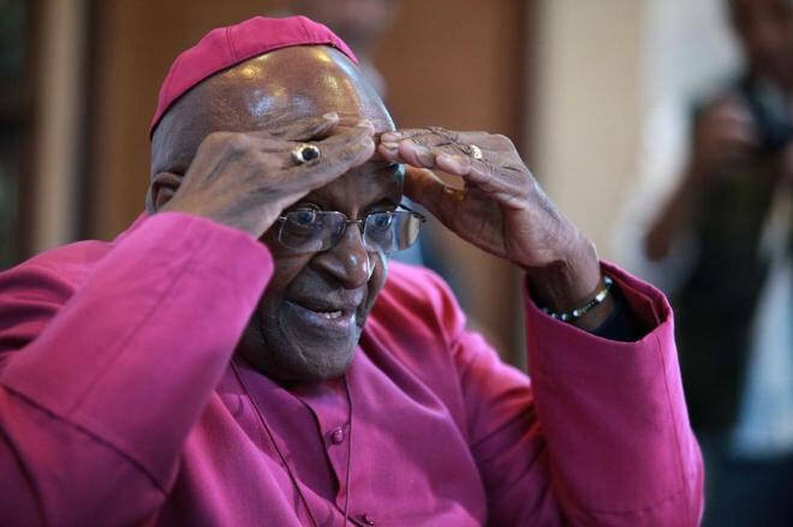 El arzobispo anglicano y Nobel de la Paz, Desmond Tutu