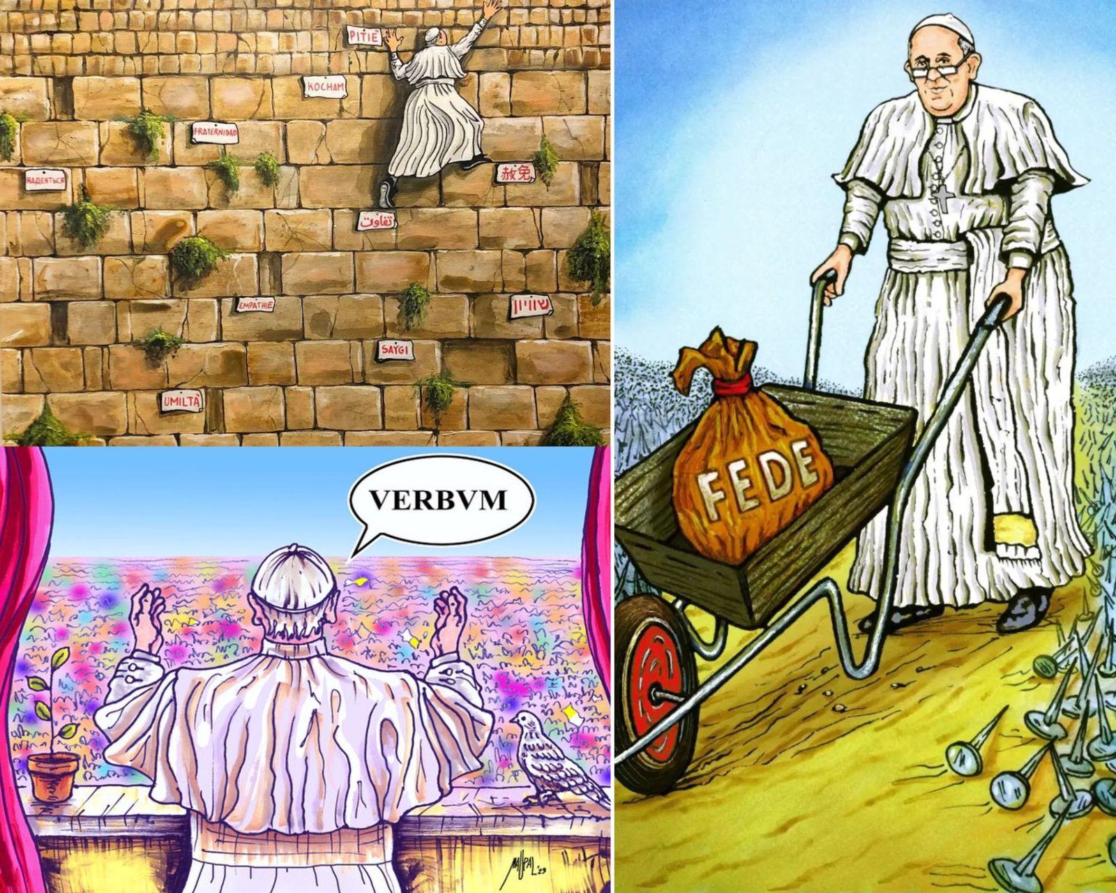 El 'Bansky' romano ilustrará el mensaje del Papa para Cuaresma