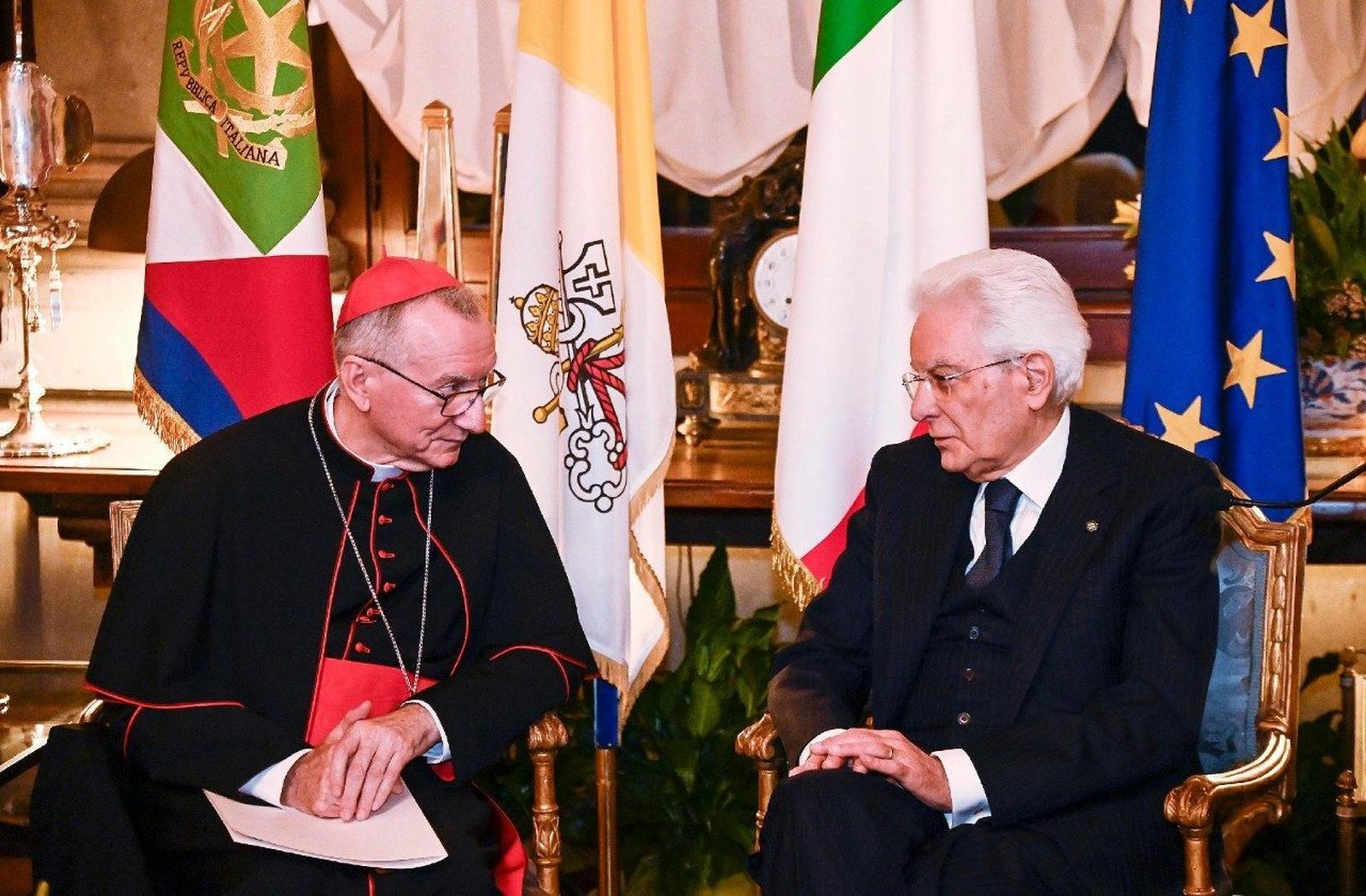 Parolin, con Mattarella