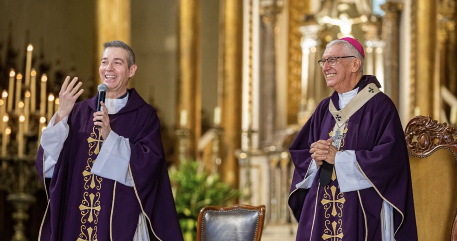 Monseñor Castillo y monseñor Bertomeu