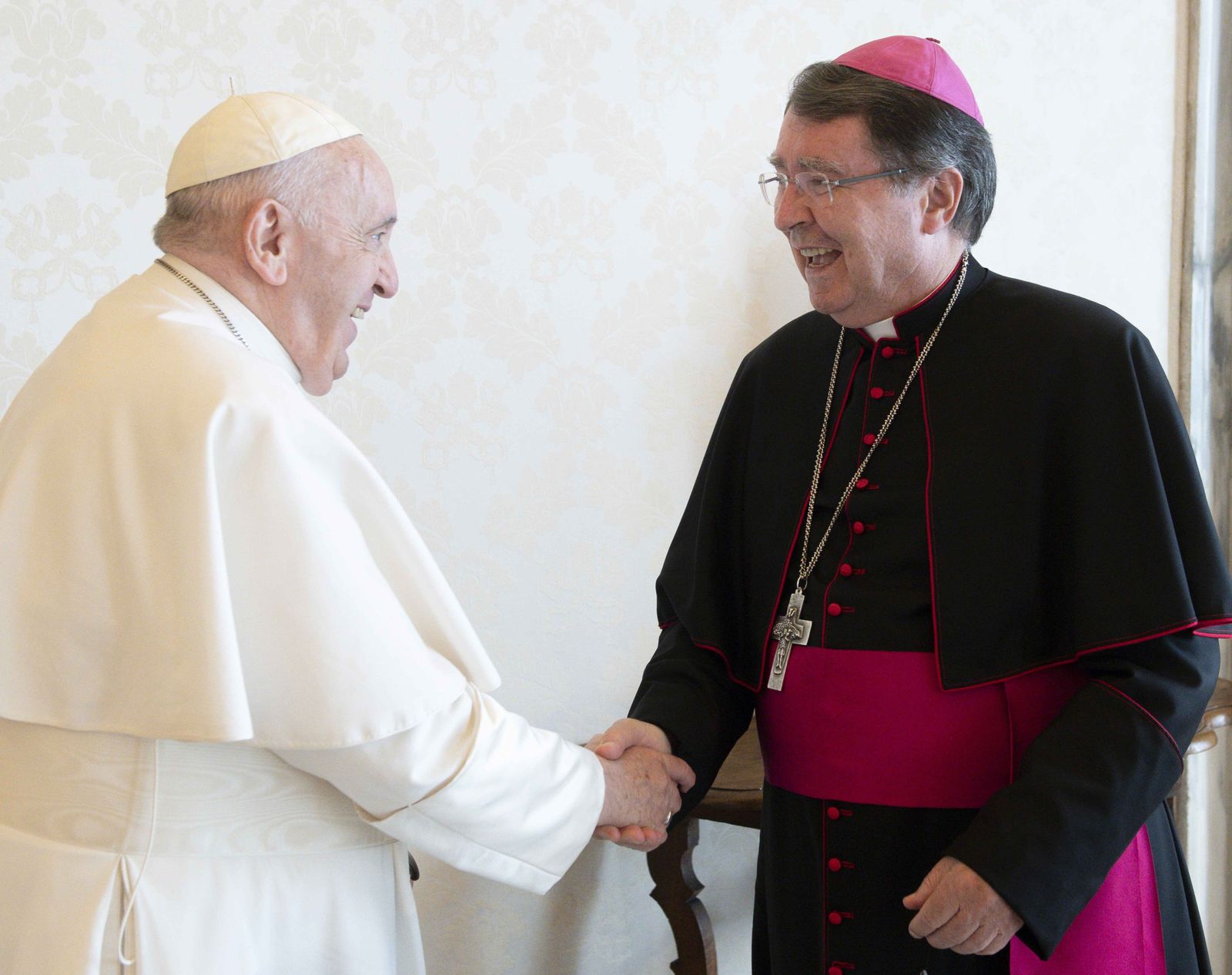 Christophe Pierre, con el Papa Francisco