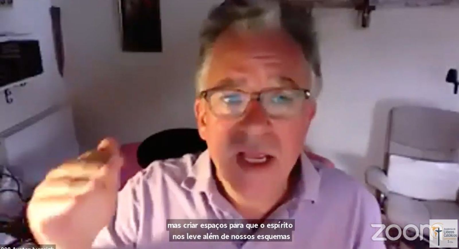 Austen Ivereigh, durante el webinar internacional de la Academia de Líderes Católicos