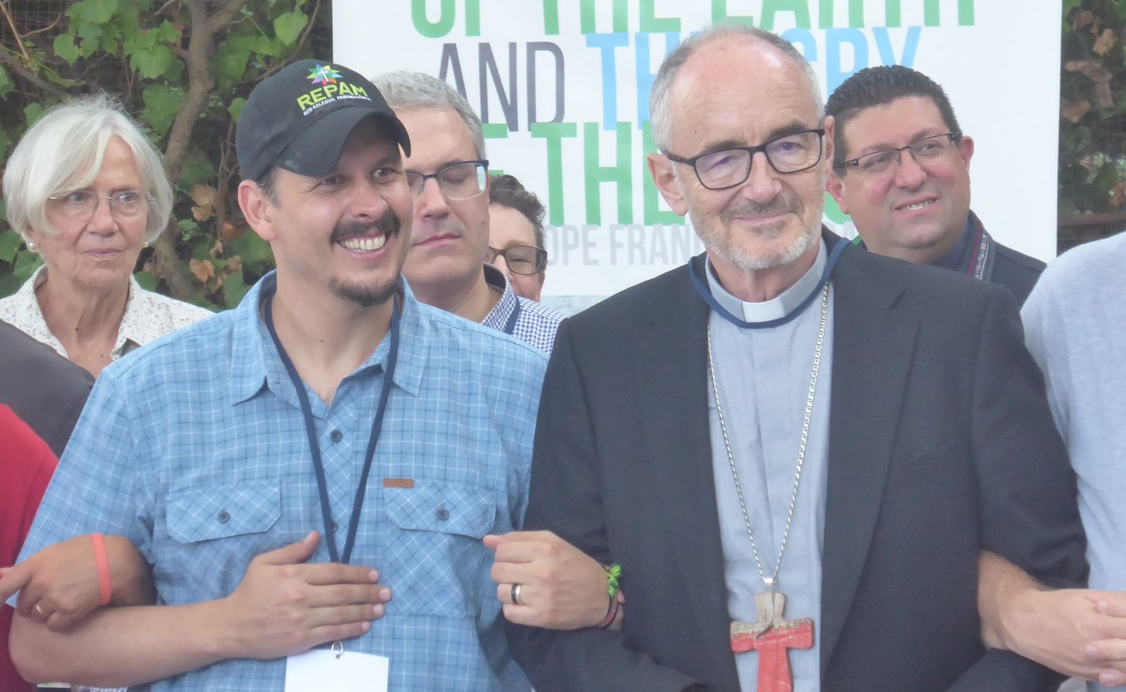 Mauricio López y el Cardenal Czerny