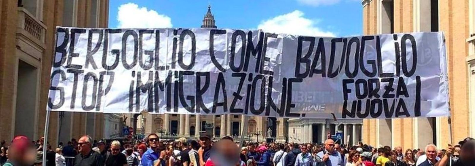 Protesta de la ultraderecha contra el Papa