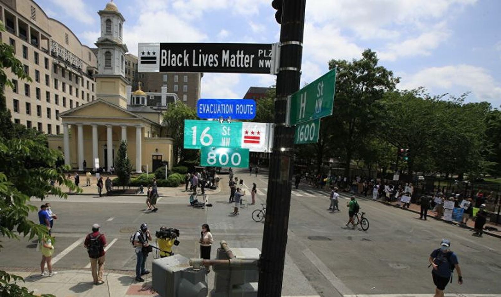 Plaza 'Black lives matter', Washington
