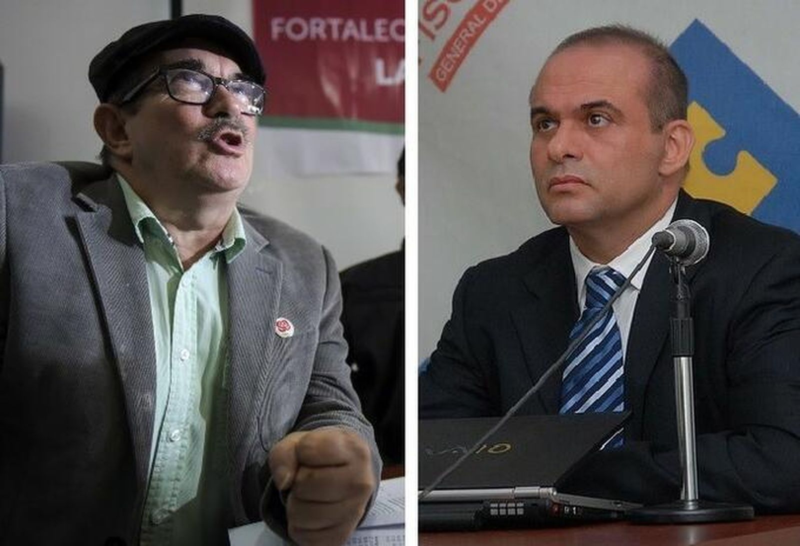 "Timochenko" (Londoño) y Mancuso