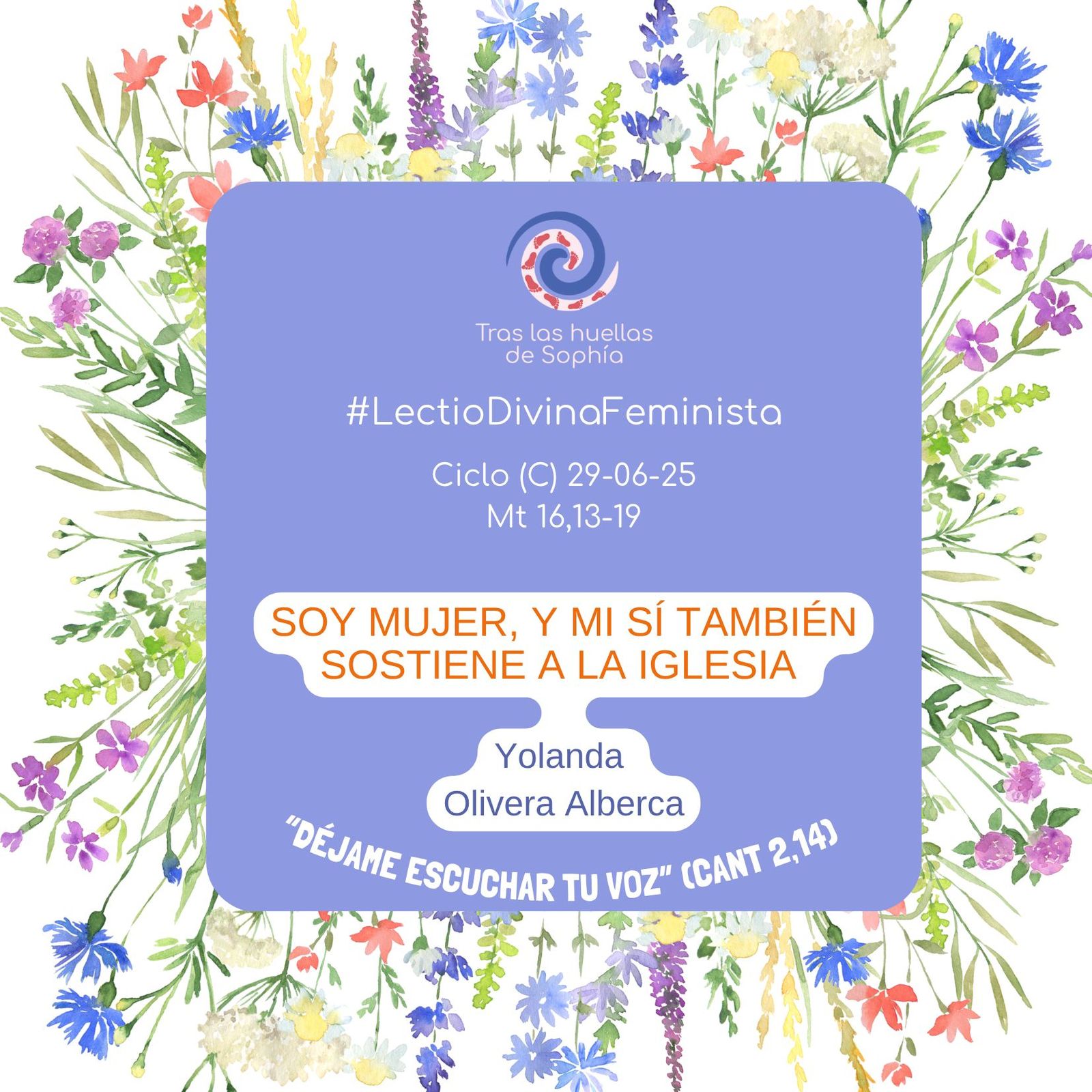 SOY MUJER, Y MI SÍ TAMBIÉN SOSTIENE A LA IGLESIA