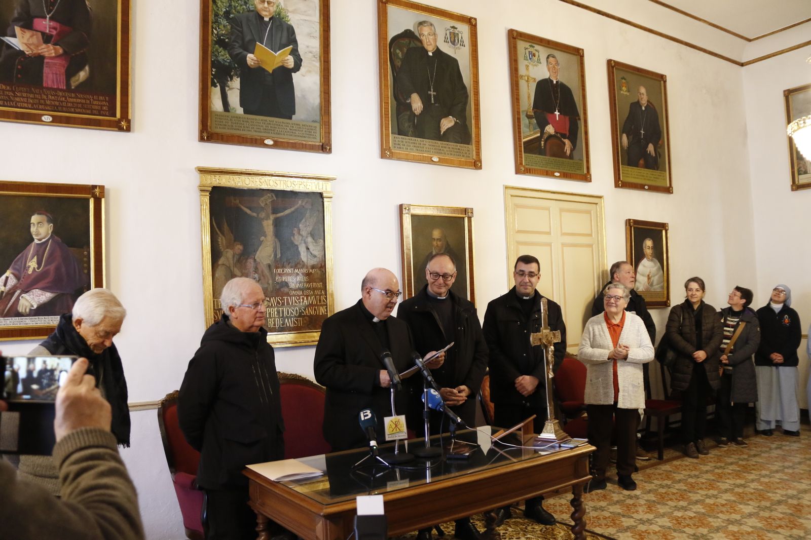 Gerard Villalonga durante su primero saludo a sus diocesanos