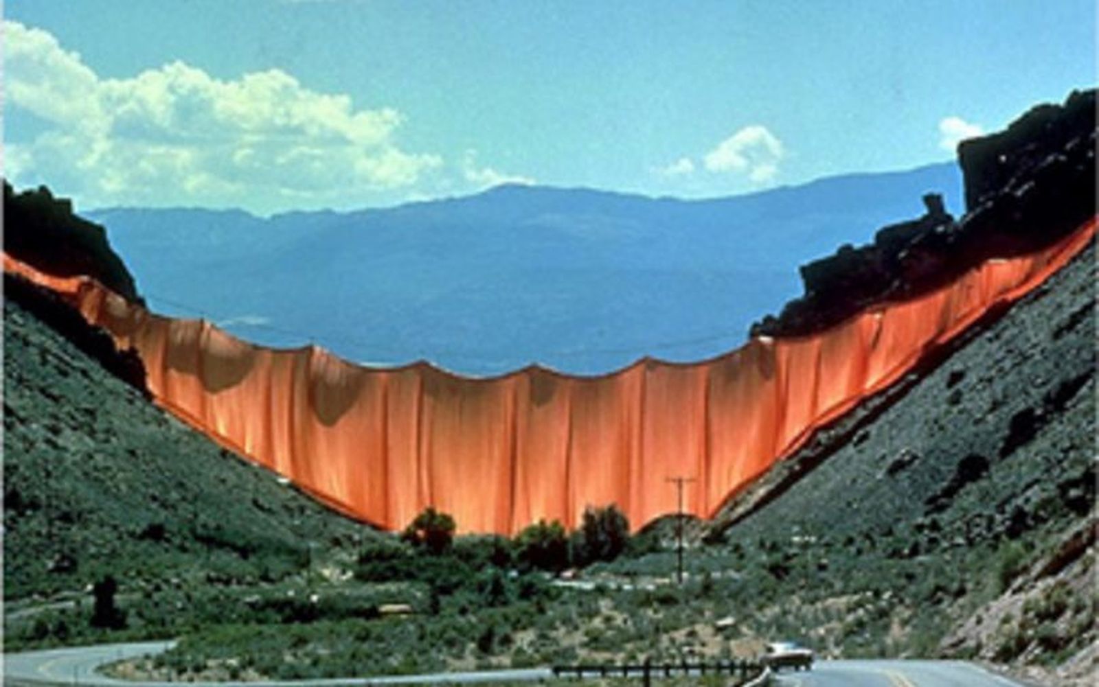'Cortina en el Valle', Colorado. Christo y Jeanne-Claude