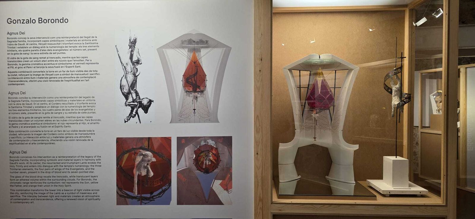 Propuesta artística de Gonzalo Boronda, una de las cinco que se puede visitar en la exposición en la Pia Almoina