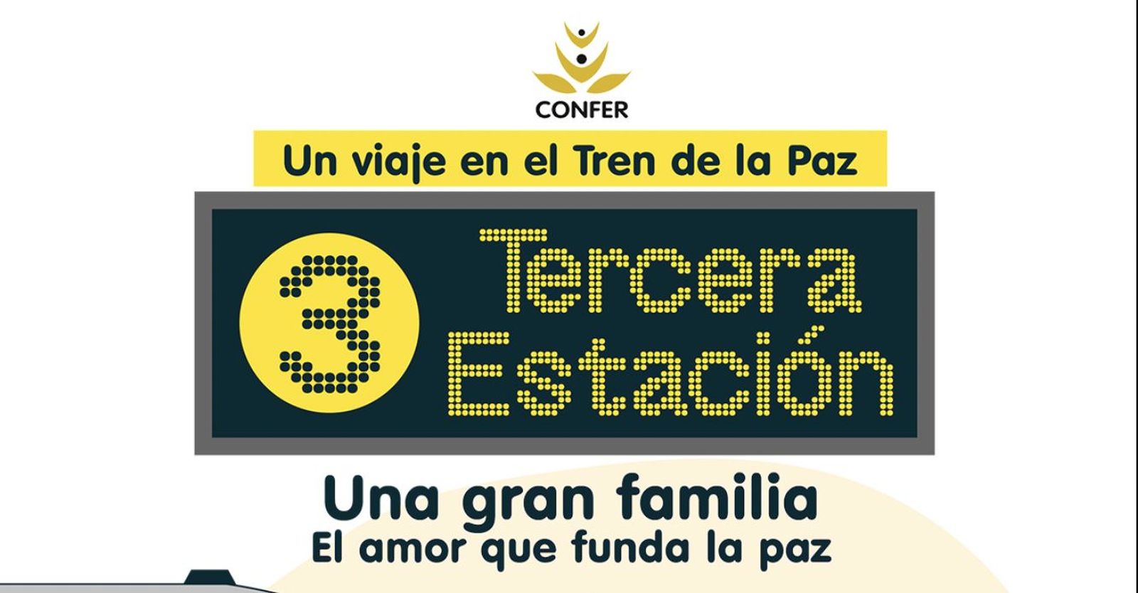 Pikaza y la comunidad, tercera estación del 'Tren de la paz' de Confer