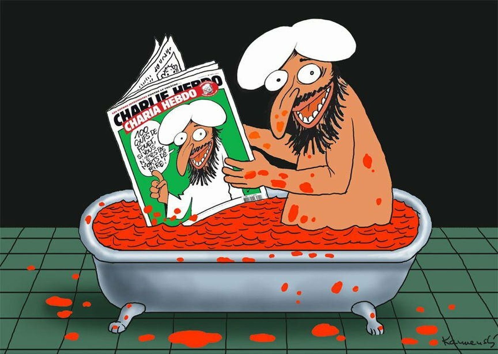 El profeta Mahoma, visto por 'Charlie Hebdo'