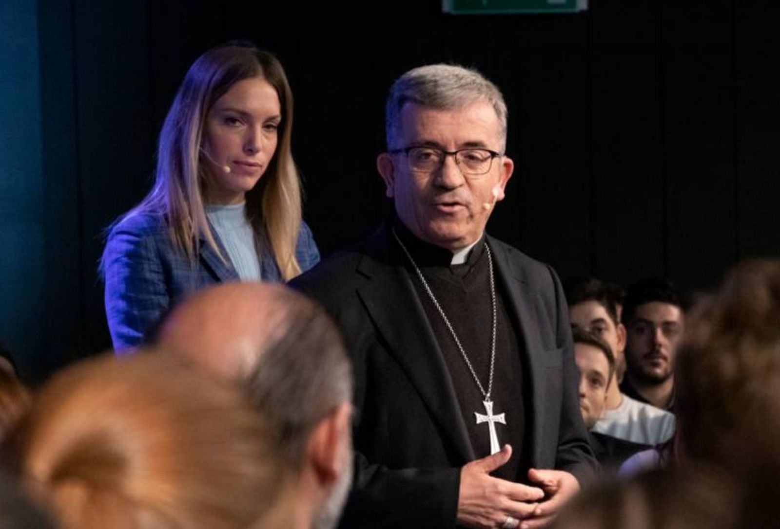 Luis Argüello en la presentación de 13TV