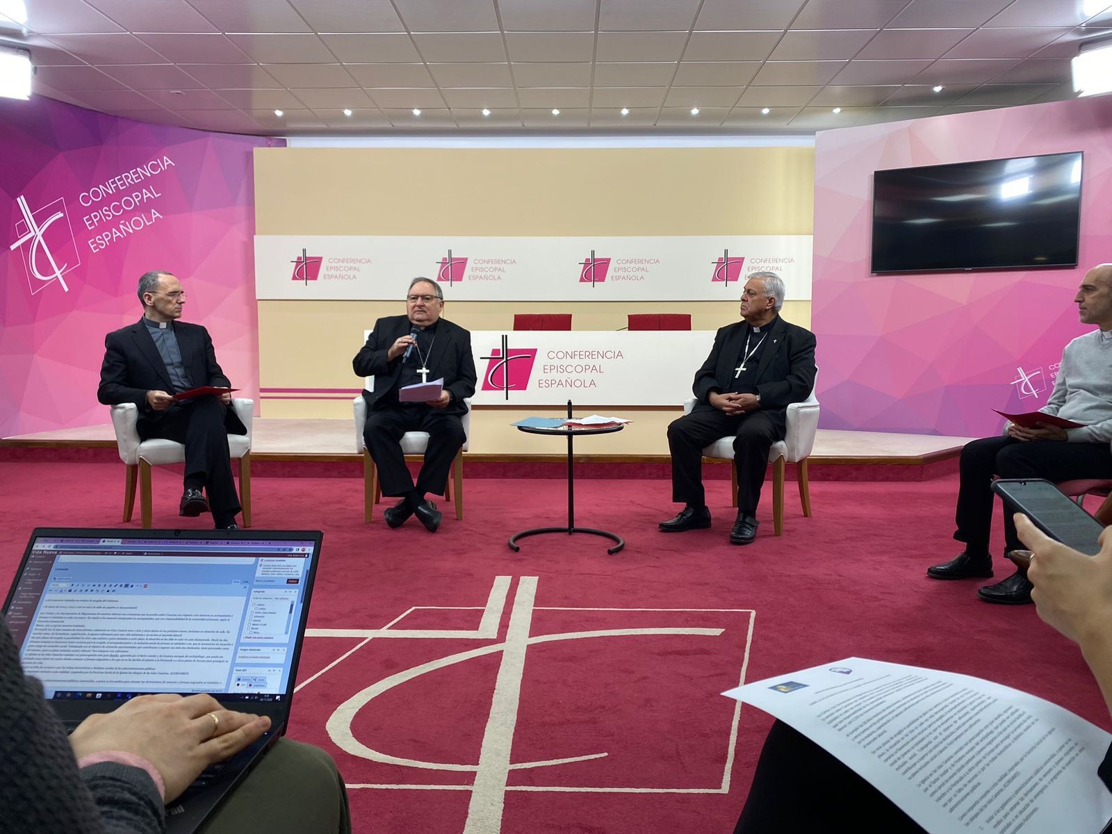 Los obispos canarios, en la CEE