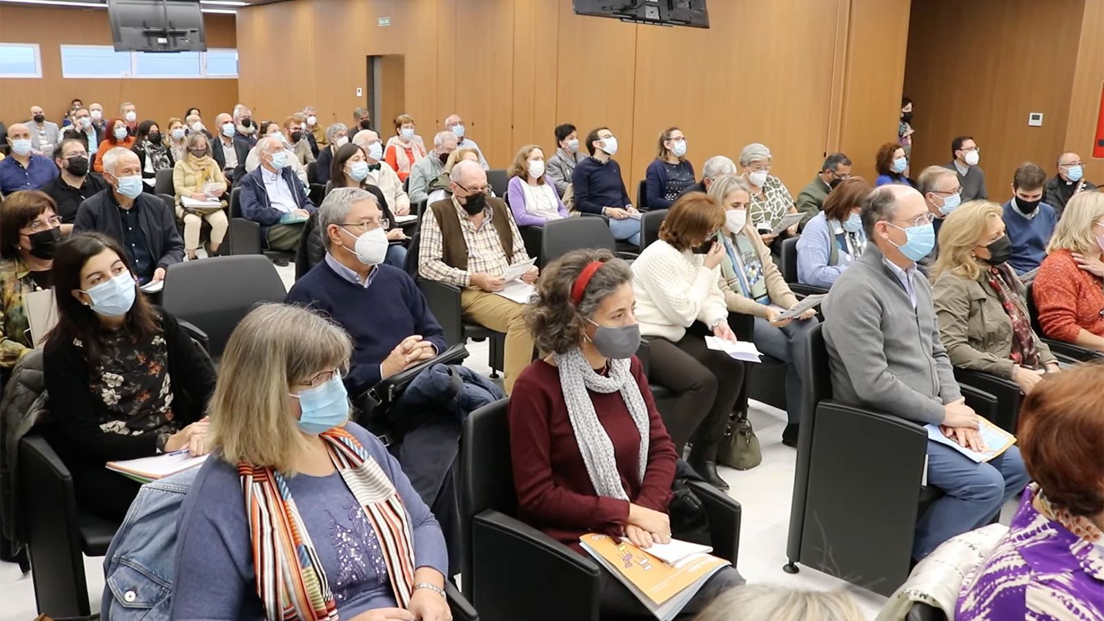 Delegados diocesanos de Apostolado Seglar y del Sínodo en España, durante la charla de Marín
