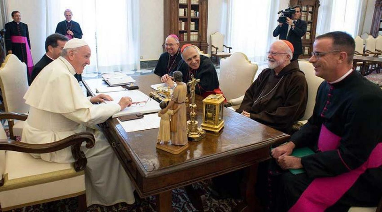 El Papa, con los obispos USA