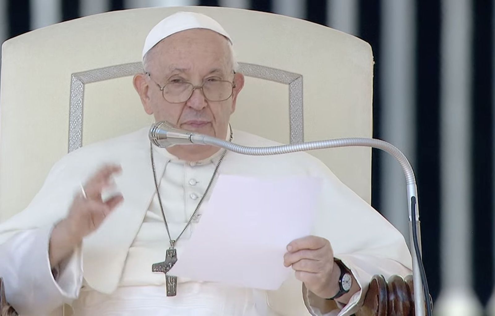 Francisco, en una audiencia