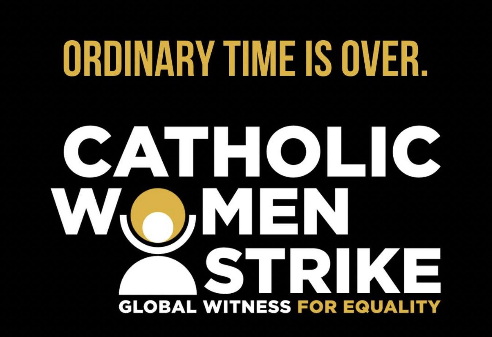 Anuncio de la huelga de mujeres católicas