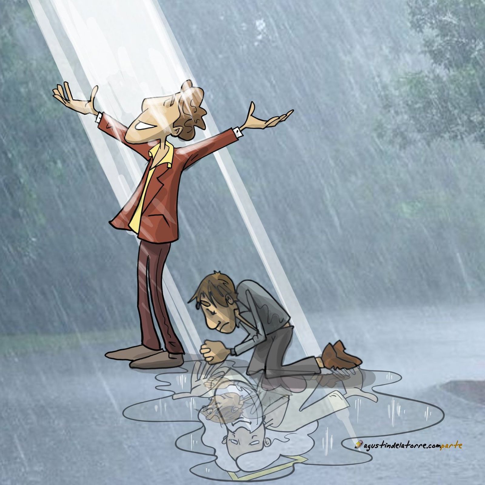 Dale la vuelta. Dios puede estar más cerca desde el lado opuesto…