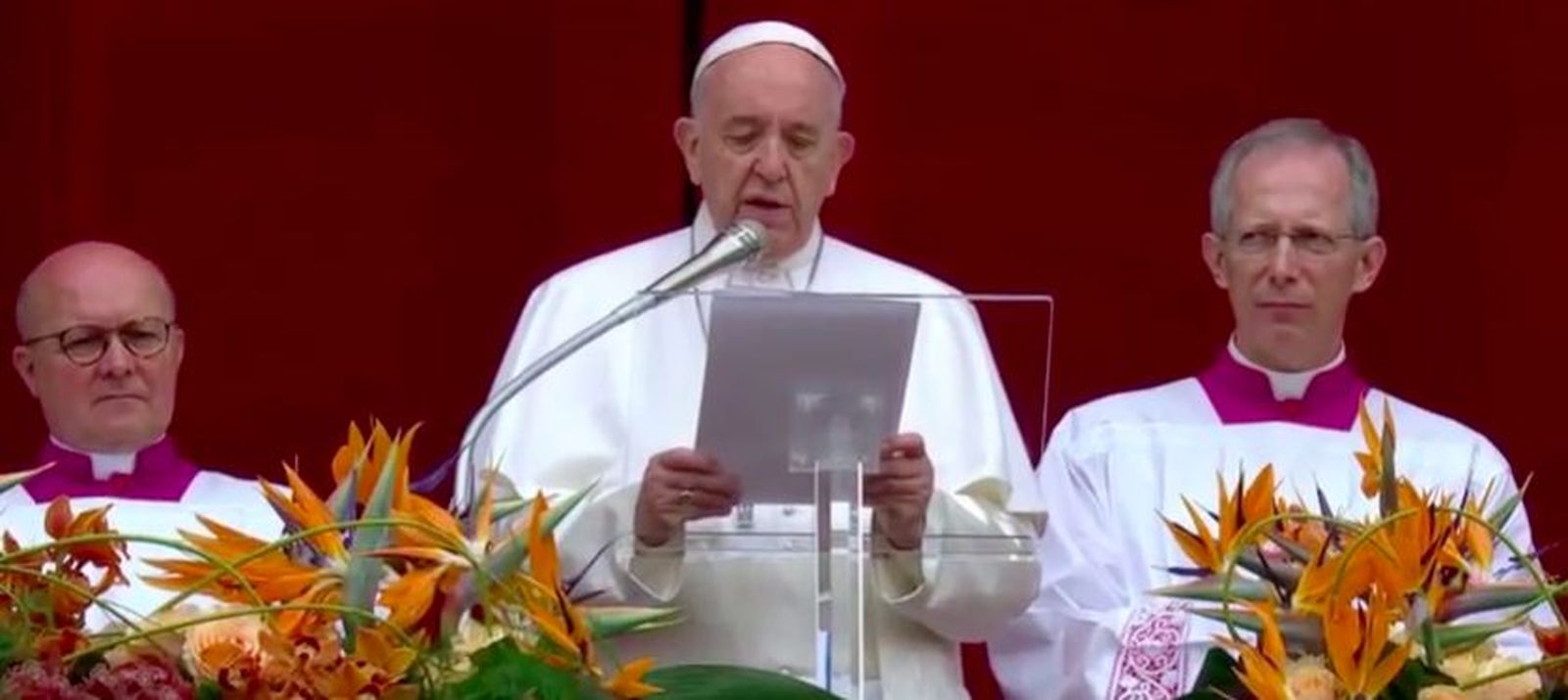 Francisco, durante su mensaje de Pascua
