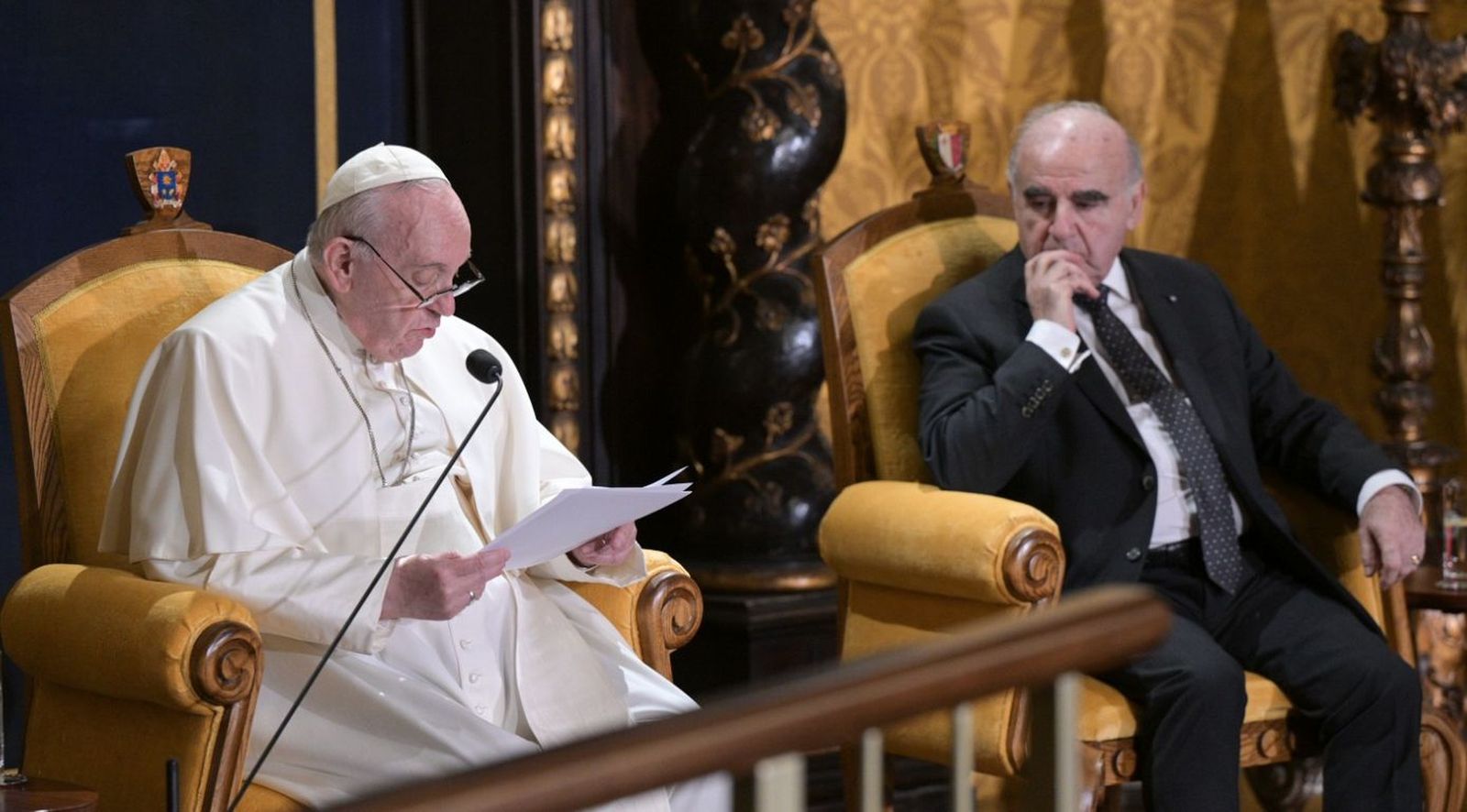 El Papa y el presidente de Malta
