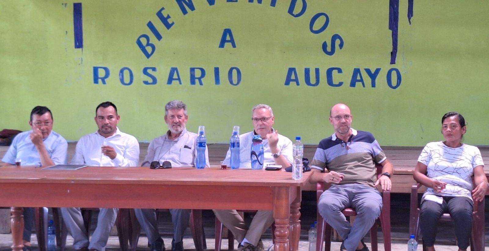 Acto de entrega de los terrenos del Aucayo al pueblo