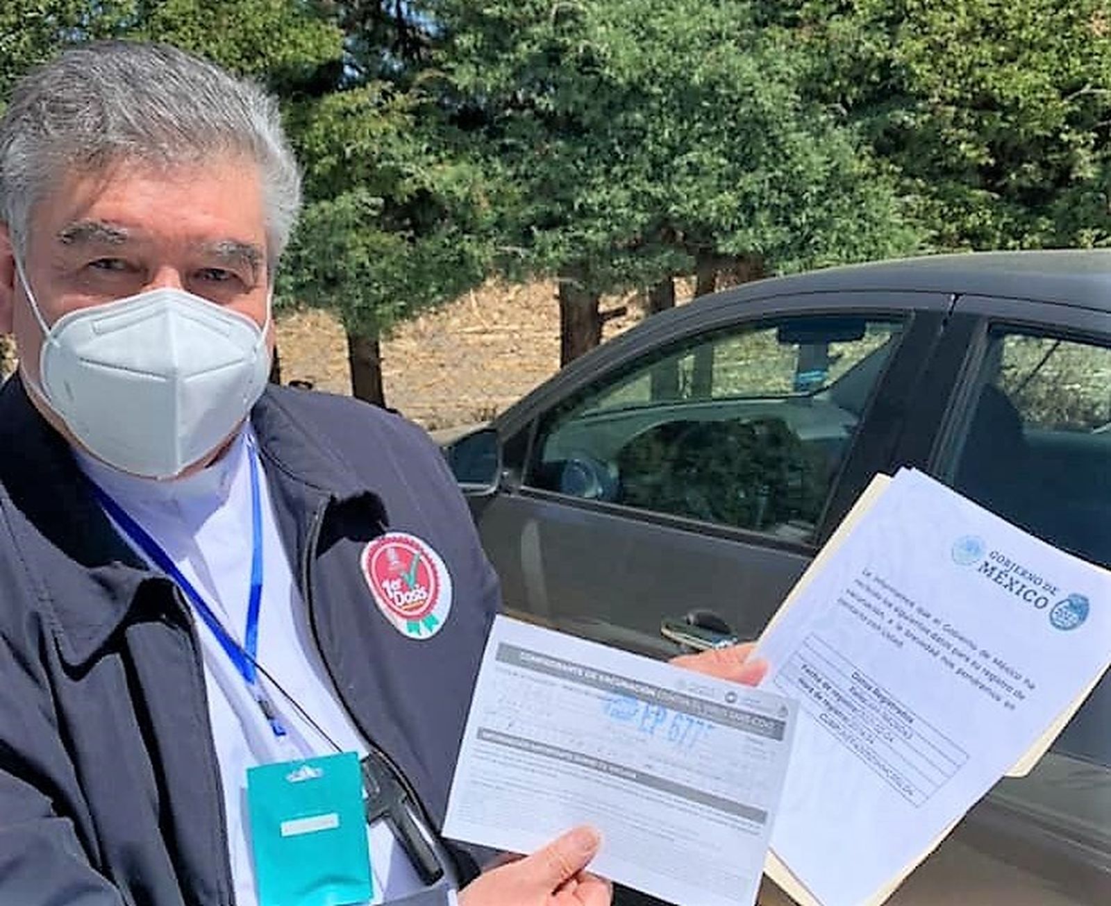 Aplican a vacuna contra covid-19 a cardenal Felipe Arizmendi