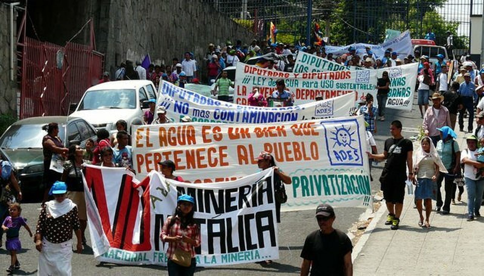 Protesta contra la minería en El Salvador