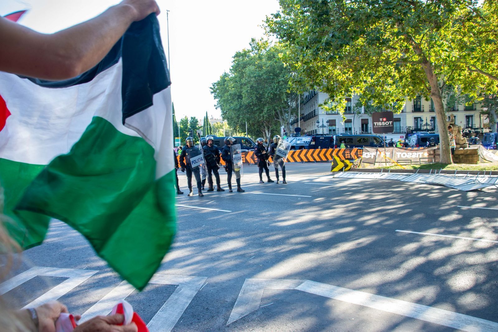 La Policía y la protestas