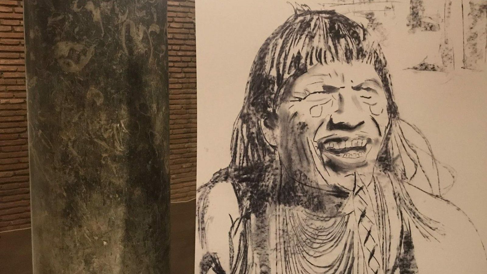 Un dibujo del padre Ezequiel Ramin, mártir comboniano, ejemplo de Iglesia