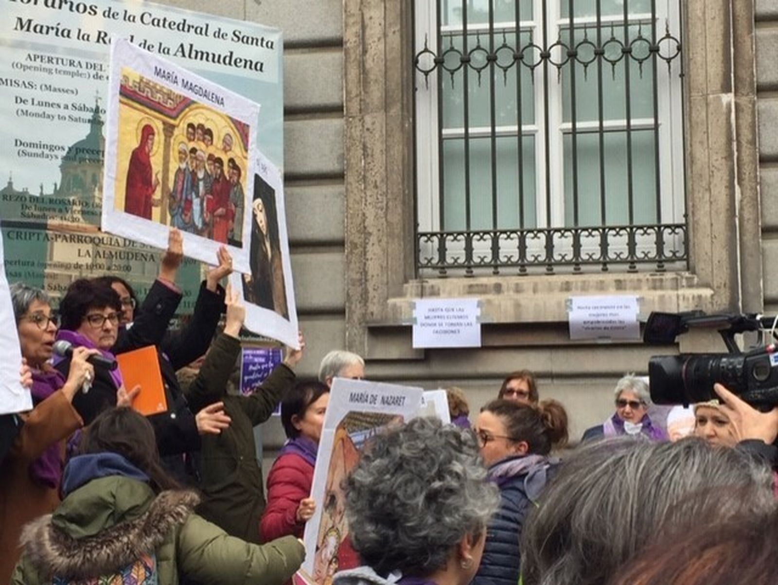 La revuelta de mujeres de Iglesia, en Madrid