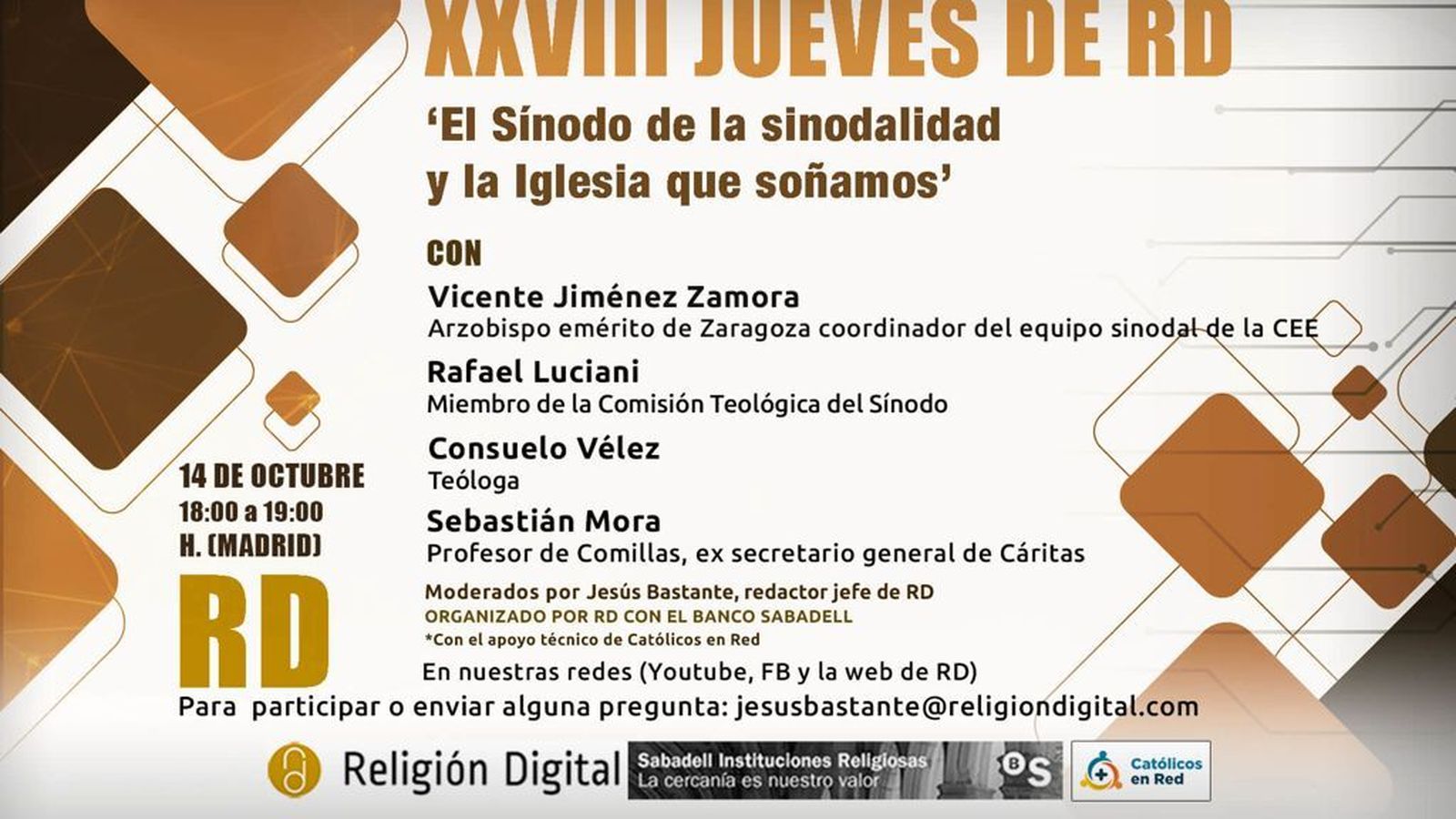 El Sínodo y la Iglesia que soñamos, a debate en los 'Jueves de RD'
