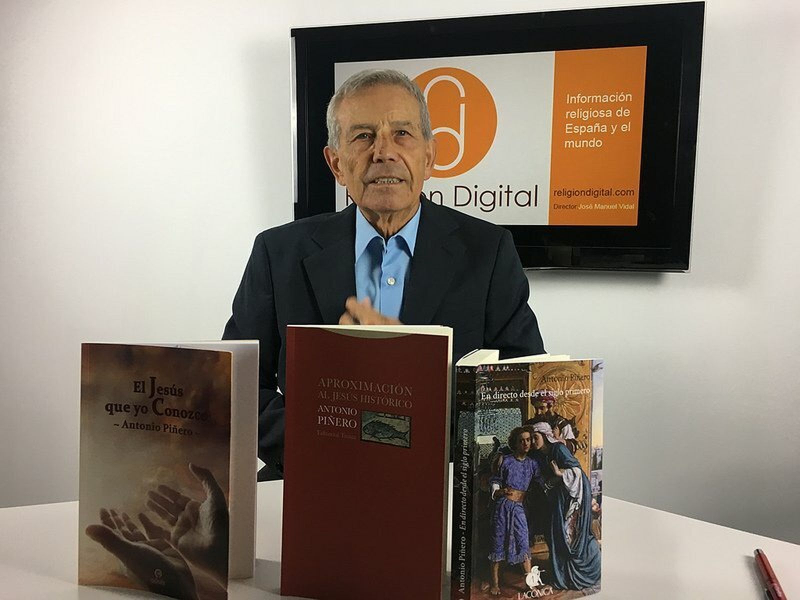 Antonio Piñero, durante la entrevista