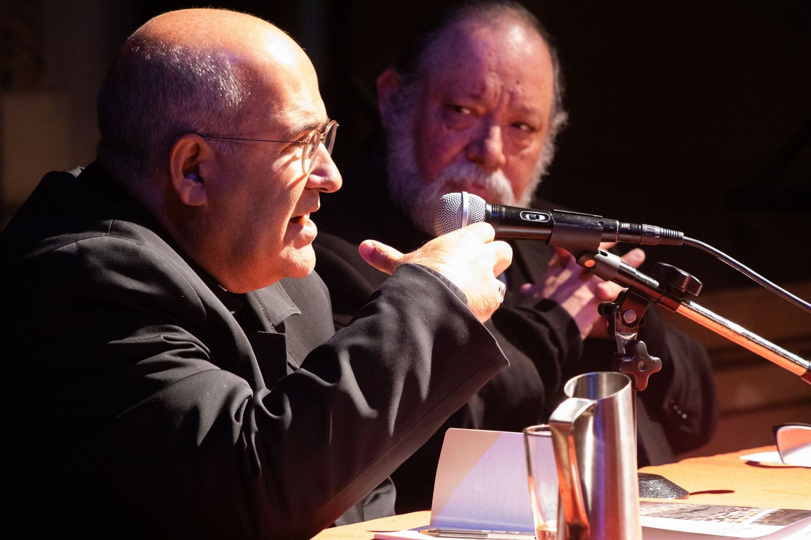El cardenal Tolentino con Carlos Galli