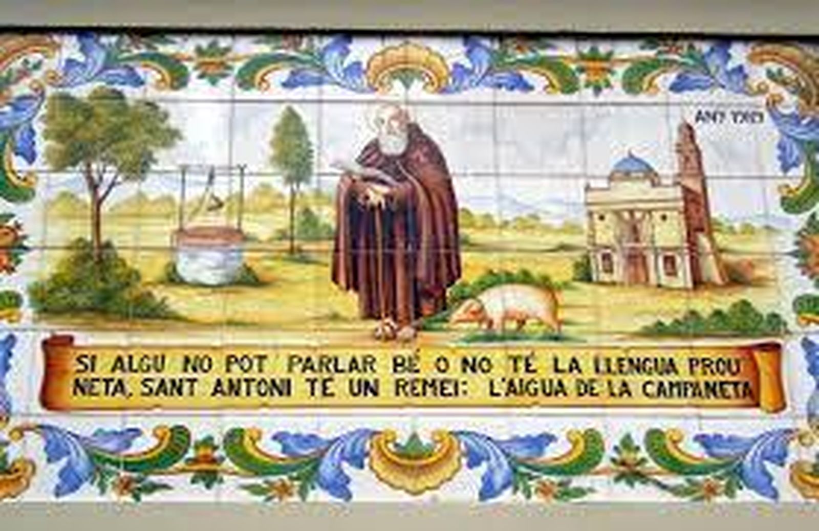 retablo cerámico callejero.