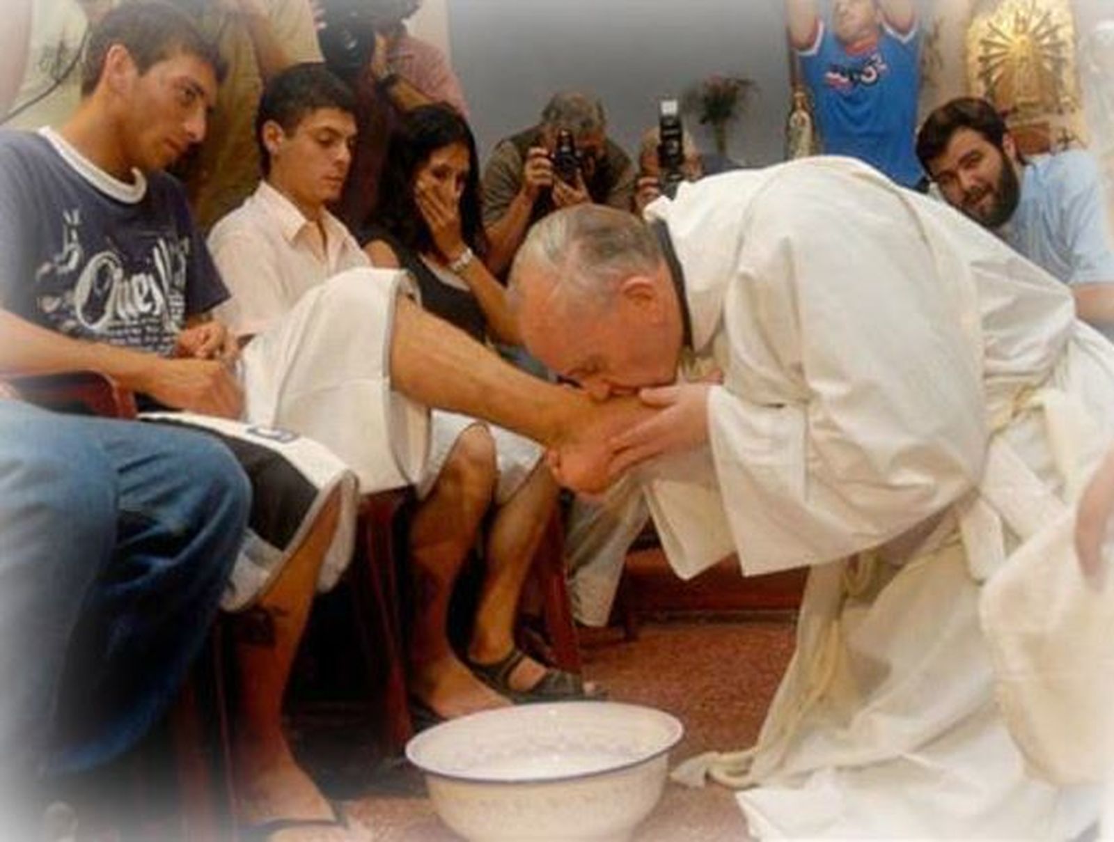 Jorge Bergoglio. Jueves Santo. Marzo 2008