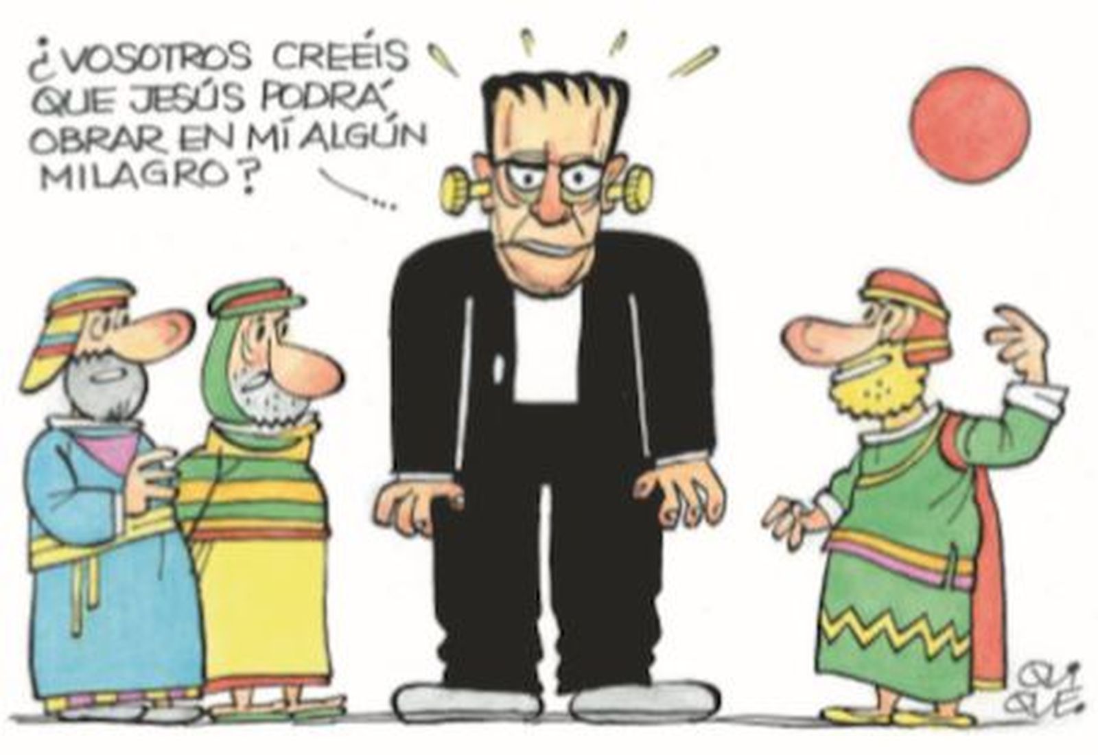 "La Biblia vista con humor". Quique