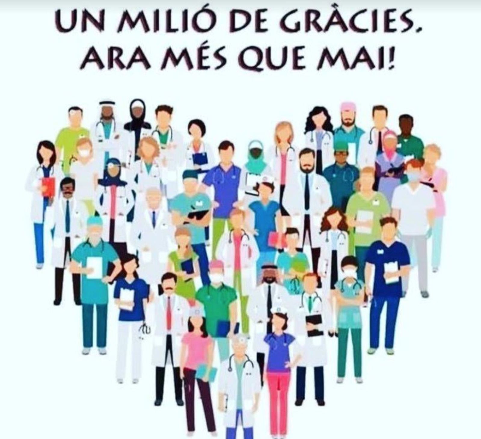 Gracias a los sanitarios