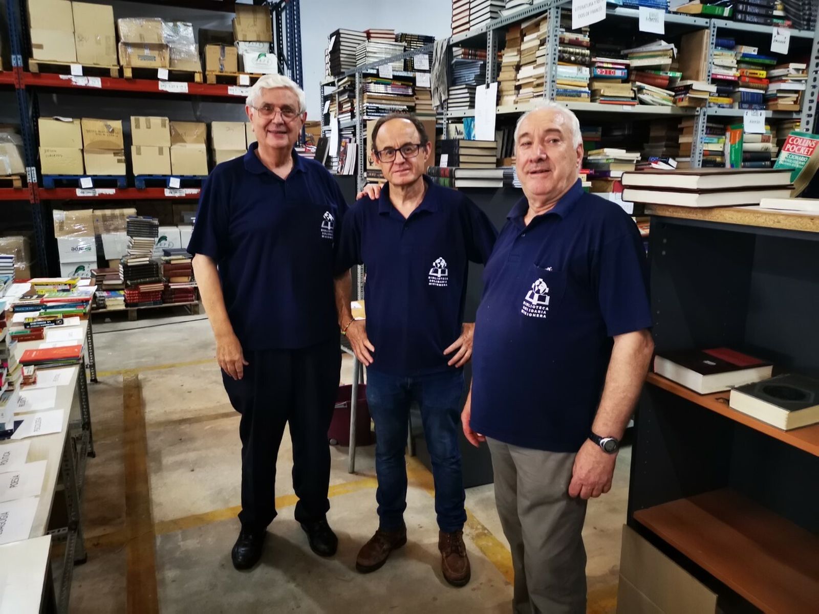 Voluntarios de la Biblioteca Solidaria