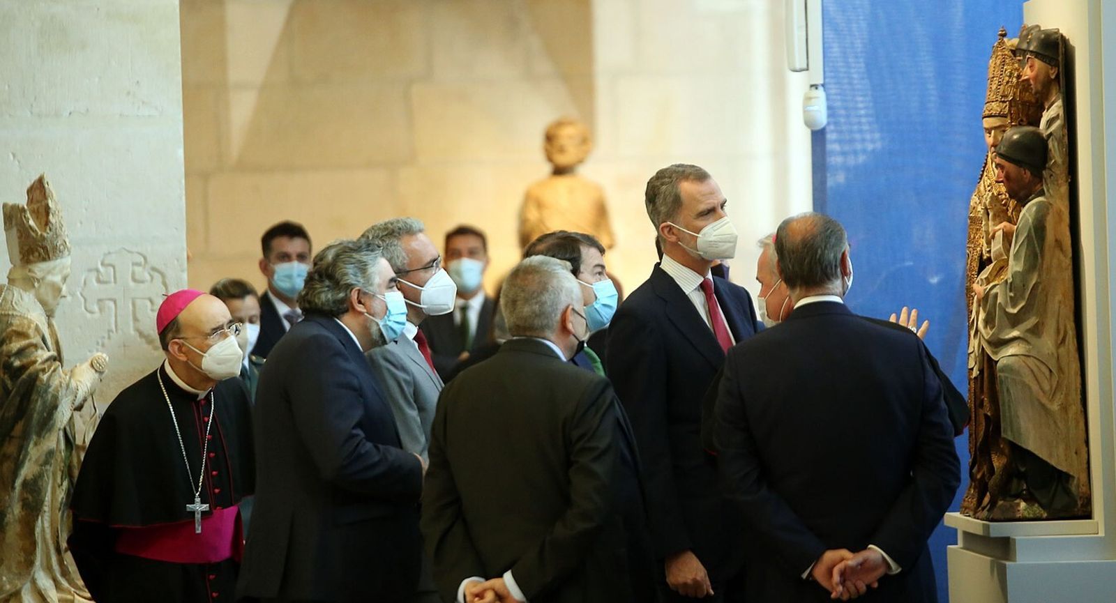 El rey inauguró 'Lux', la nueva muestra de Las Edades del Hombre