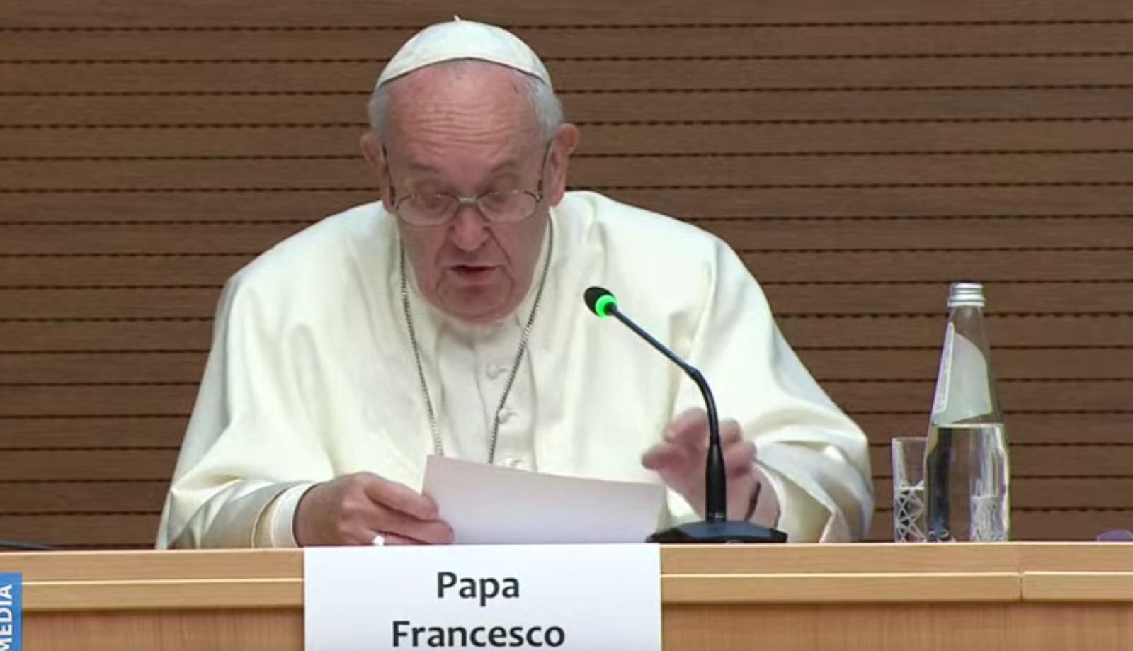 El Papa, en la presentación de las obras de Fiorito