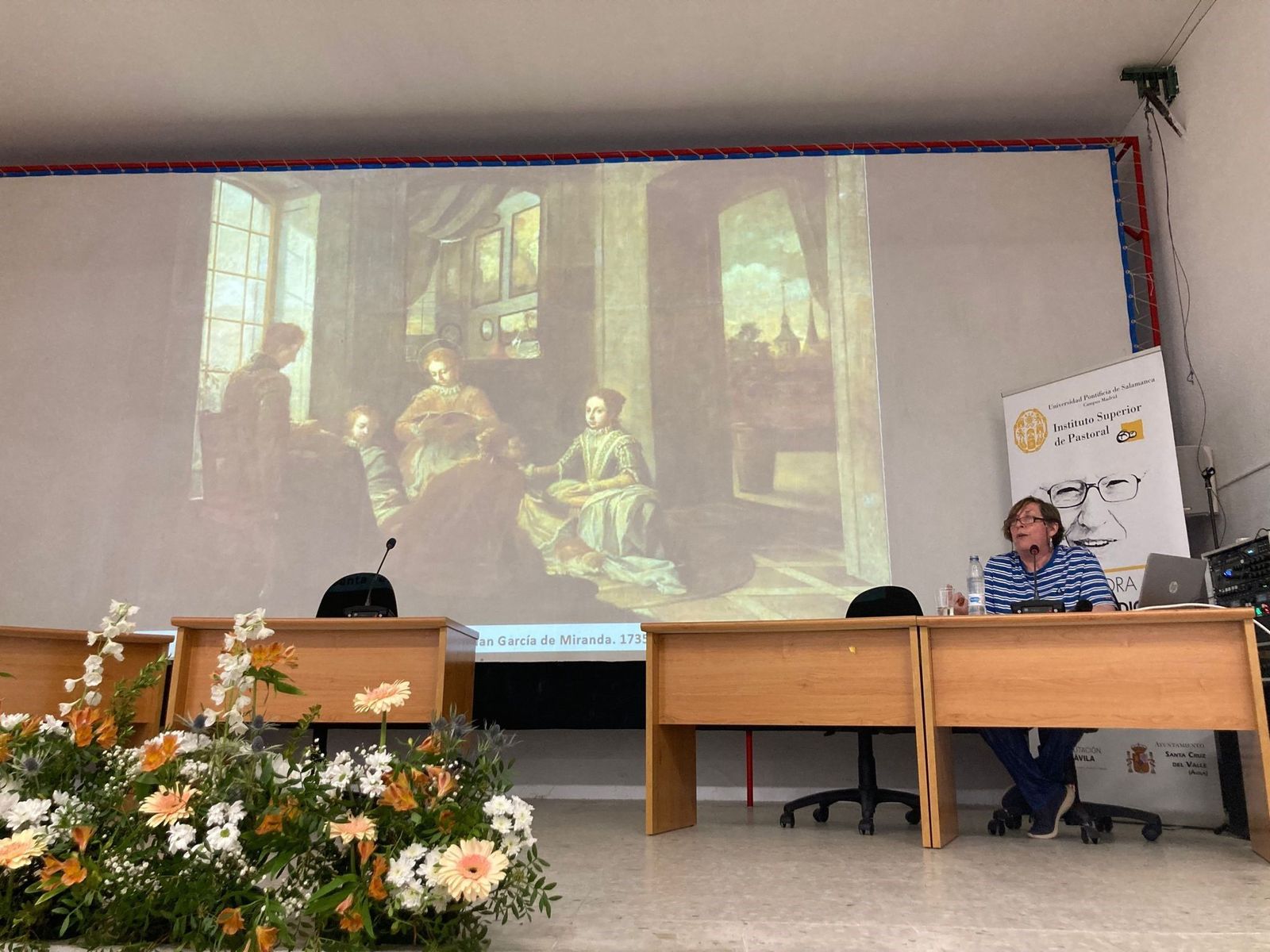 Leticia Sánchez, durante su ponencia en las jornadas de la Cátedra Juan de Dios Martín Velasco