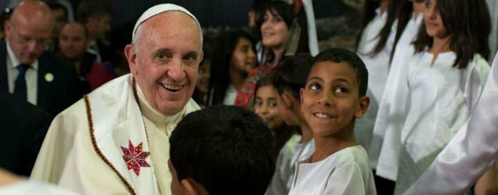 Francisco, en un campo de refugiados palestino