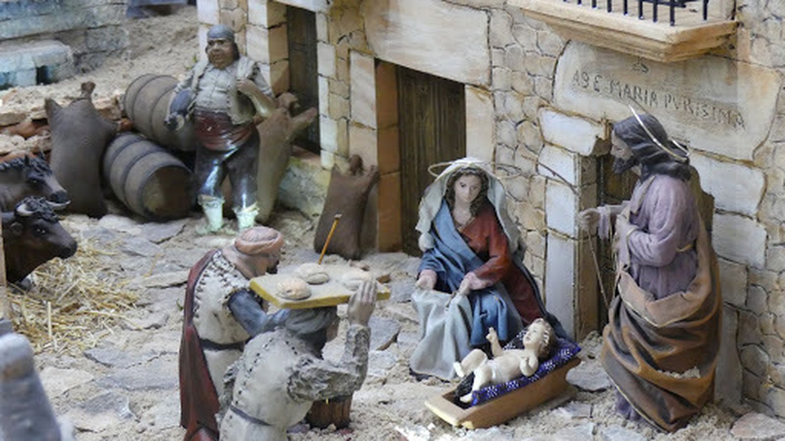 El nacimiento, estampa de pobreza extrema