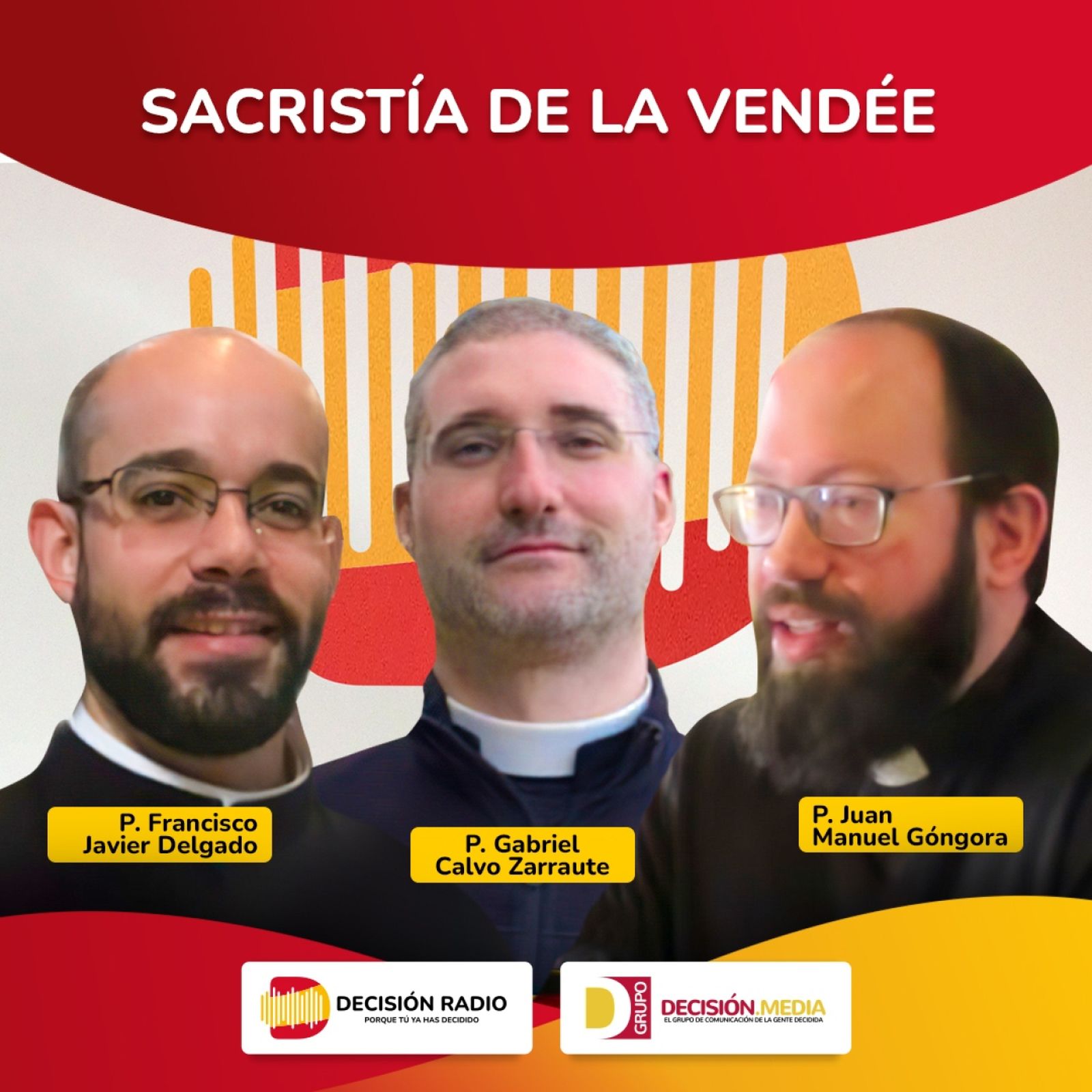 Tres de los curas protagonistas de La Sacristía de la Vendée