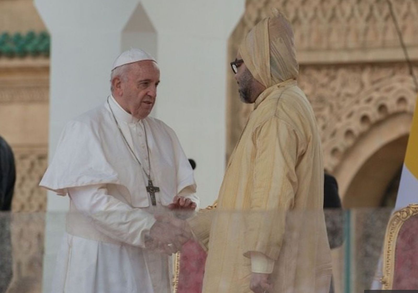 El Papa y el Rey de Marruecos