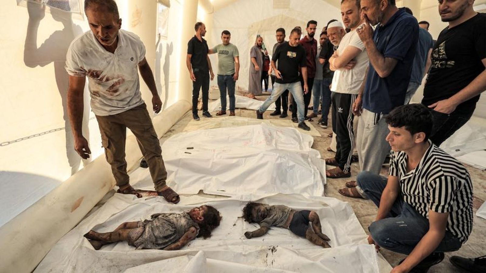 Niños víctimas de la guerra en Gaza